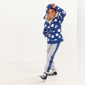 Hanna Andersson Print Faux Shearling Lined Hoodie